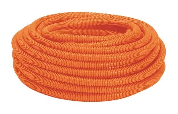 Eletroduto Corrugado 32mm Pvc Flex Reforcado Laranja 25mts Amanco