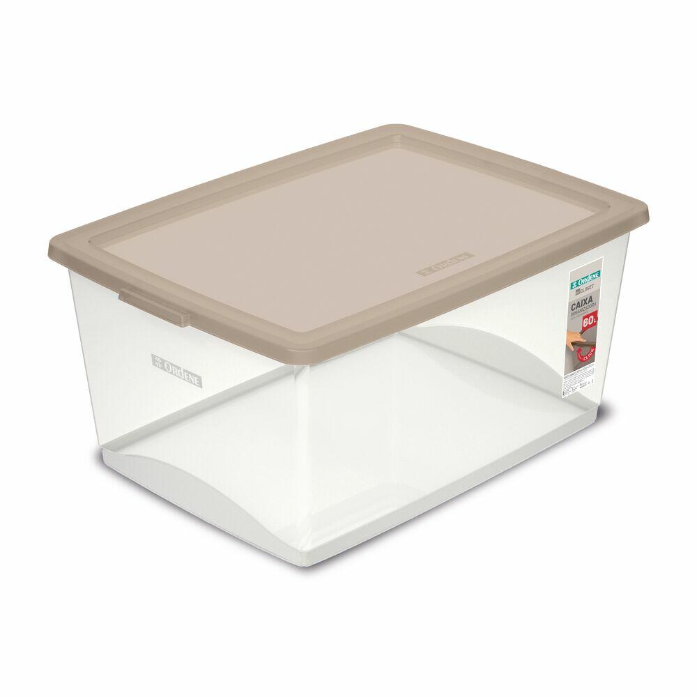 Organizador c/ Tampa My Closet 60L Camurça 41x60x30,5cm