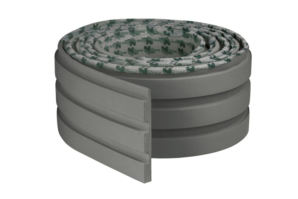 Painel Ripado EVA Autocolante 10cm x 10m Play Grafite Meu Rodapé