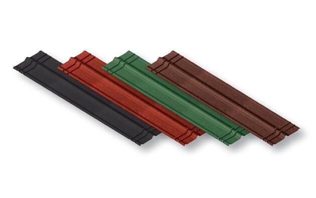 Cumeeira Fibra Vegetal 200x48 Vermelha Onduline