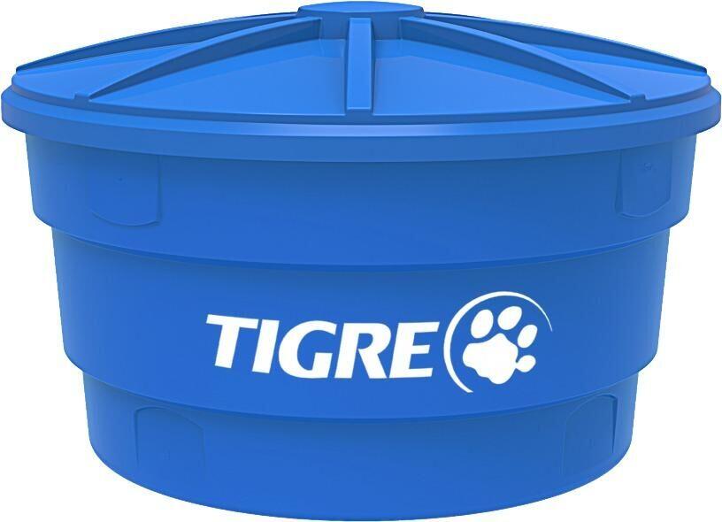 Caixa De Água Polietileno 500L Azul Tigre