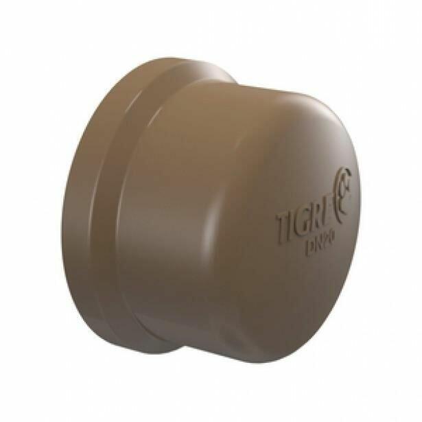 Cap Soldável Tigre 110mm PVC Marrom
