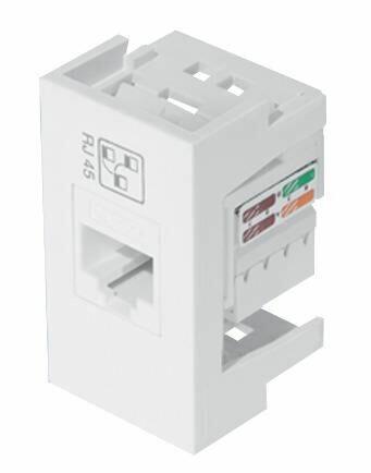 Módulo Tomada RJ45 Modulare/Evidence Branco Fame