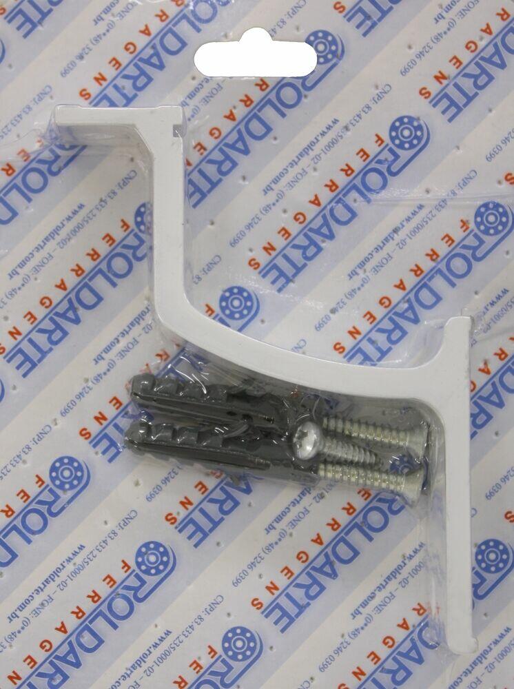 Suporte para Corrimão Roldarte Alumínio Branco