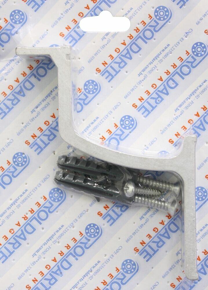Suporte para Corrimão Roldarte Alumínio Natural