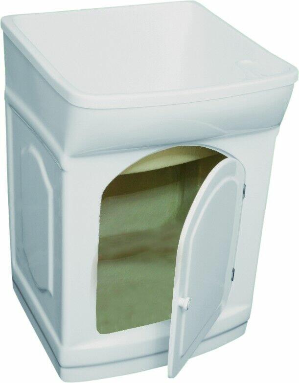 Tanque com Gabinete de Fibra Simples Branco 25L Hidrofama