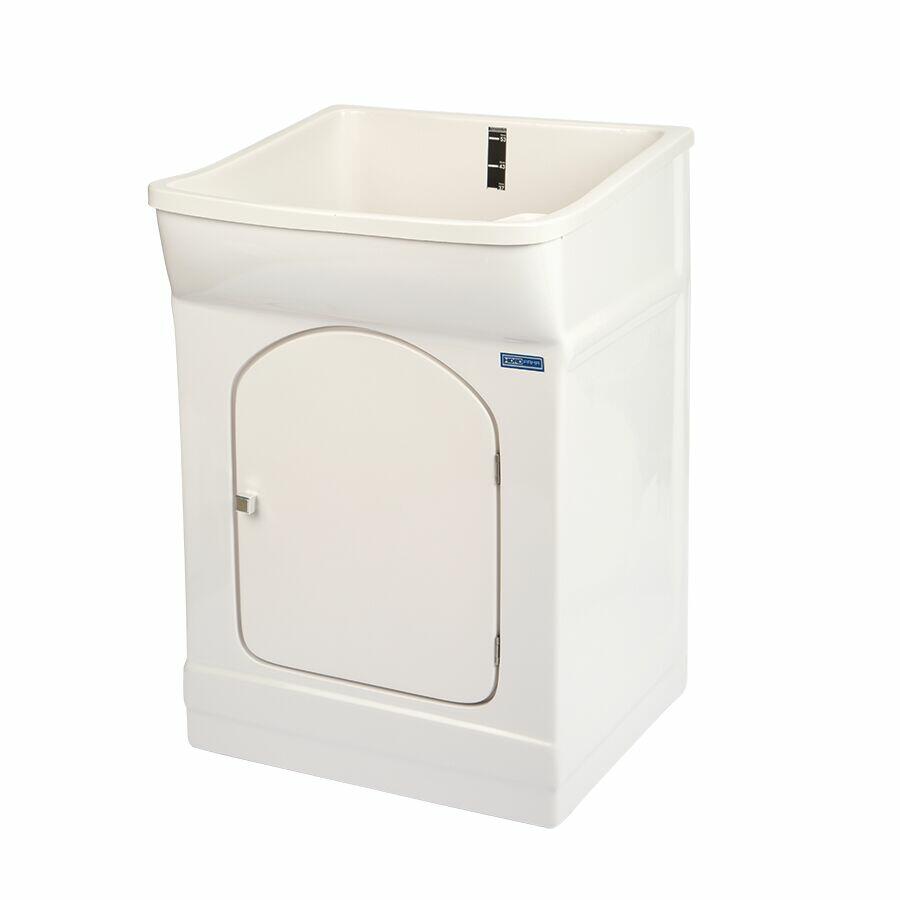 Tanque com Gabinete de Fibra 53L Simples Branco Hidrofama