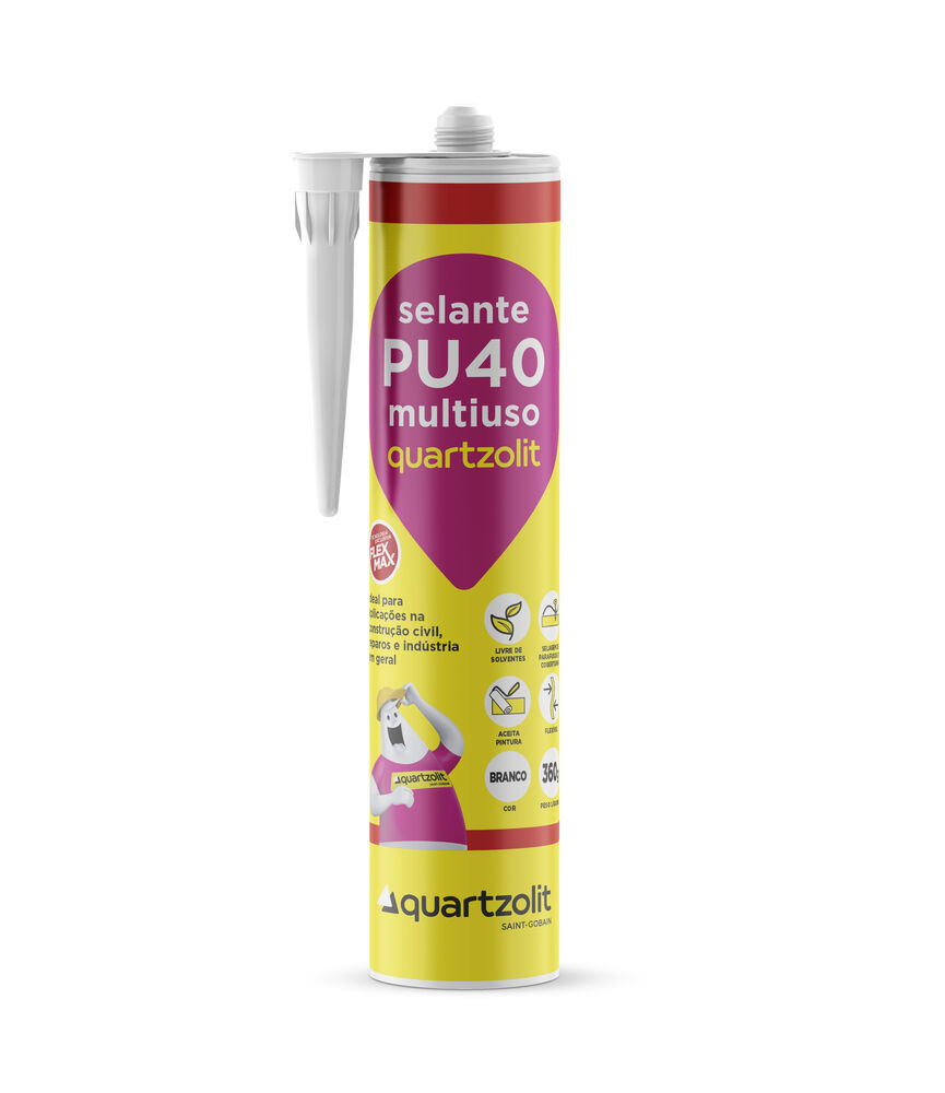 Selante 360gr Pu40 Bisnaga Branco Quartzolit
