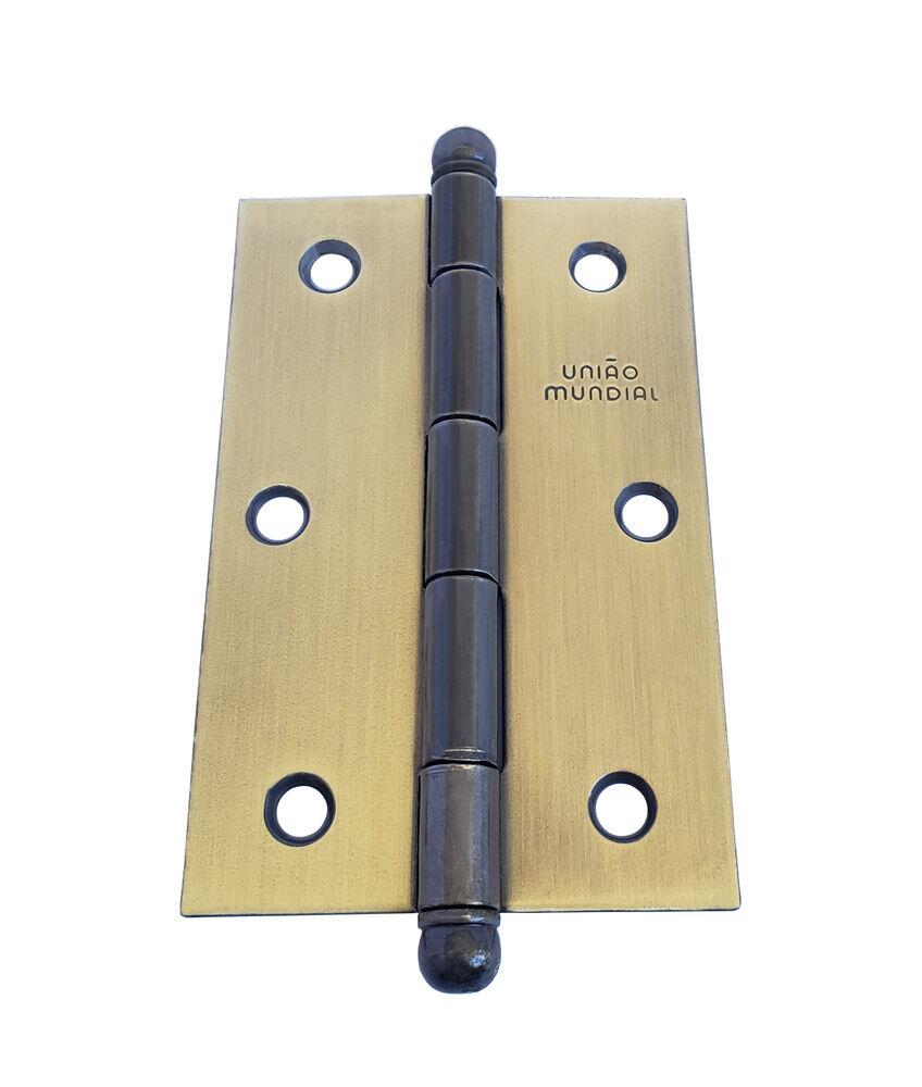 Dobradiça 3.1/2x2.1/2'' Oxidado 620508 União Mundial