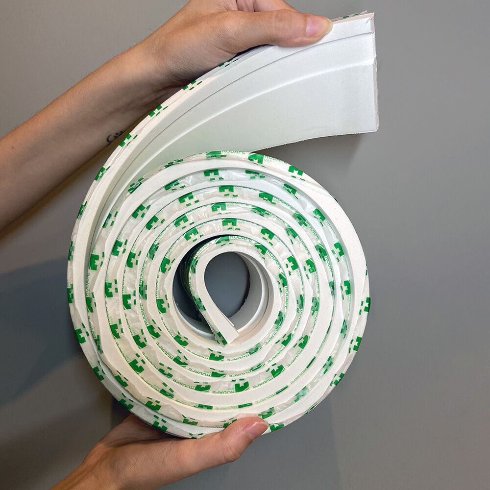 Rodapé EVA Autocolante 7cm x 5m RP16 Branco Meu Rodapé