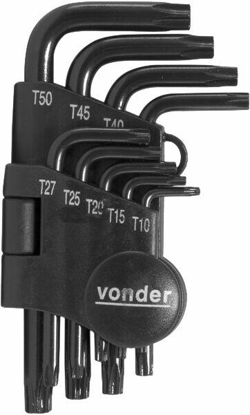 Jogo de Chaves Torx Vonder 9 Peças