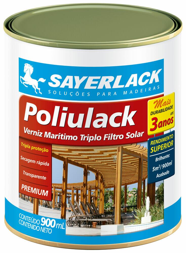 Verniz Triplo Filtro 900ml Acetinado Poliulack Sayerlack