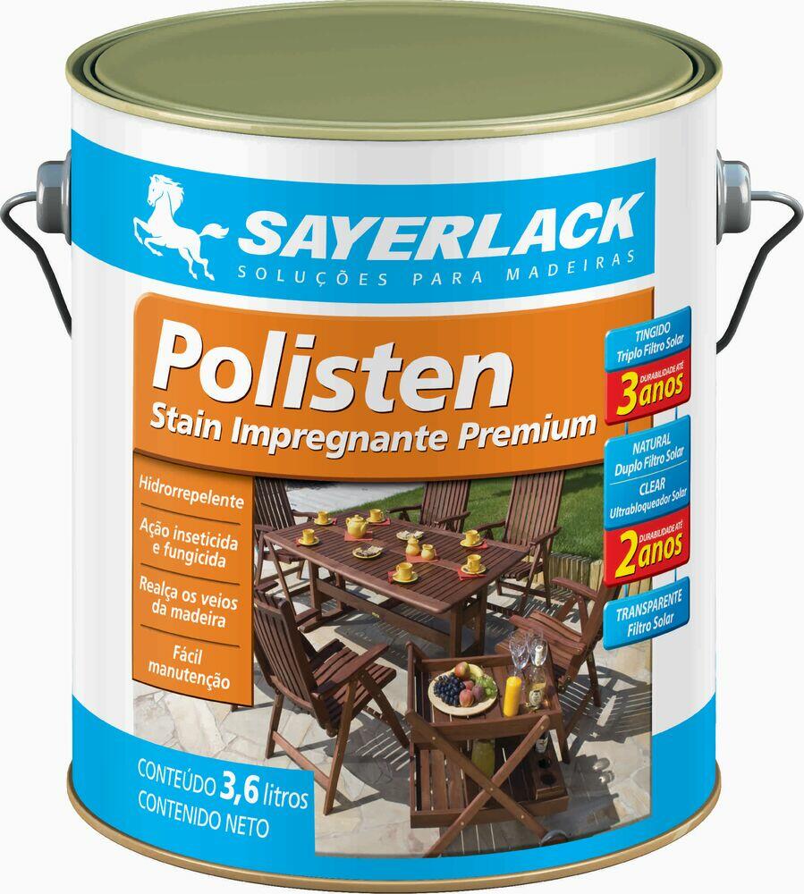 Stain 3,6L Polisten Mogno Inglês Sayerlack