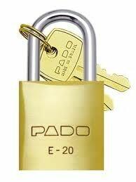 Cadeado Pado 20mm SM Amarelo
