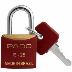 Cadeado Pado 25mm SM Vermelho