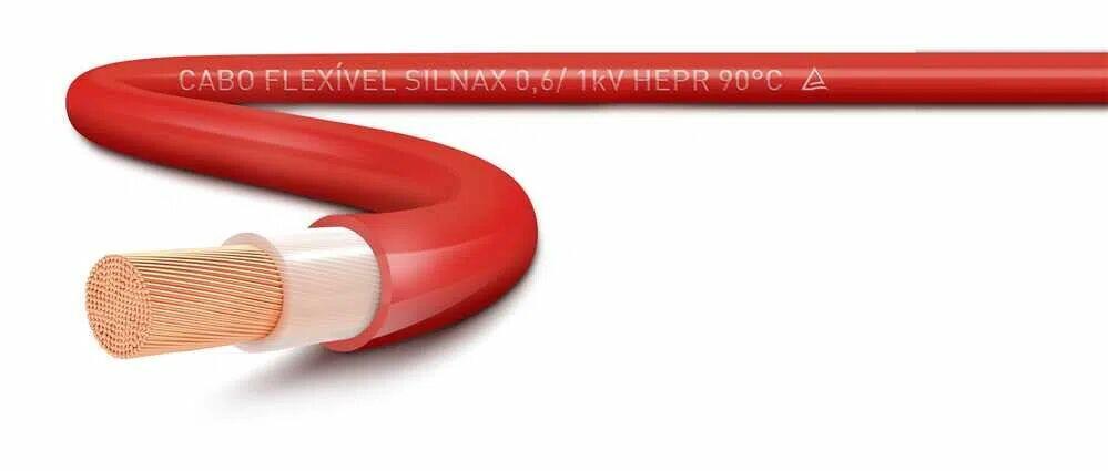 Cabo Rigido 10mm Nax 600/1000v Vermelho Cobre Corfio