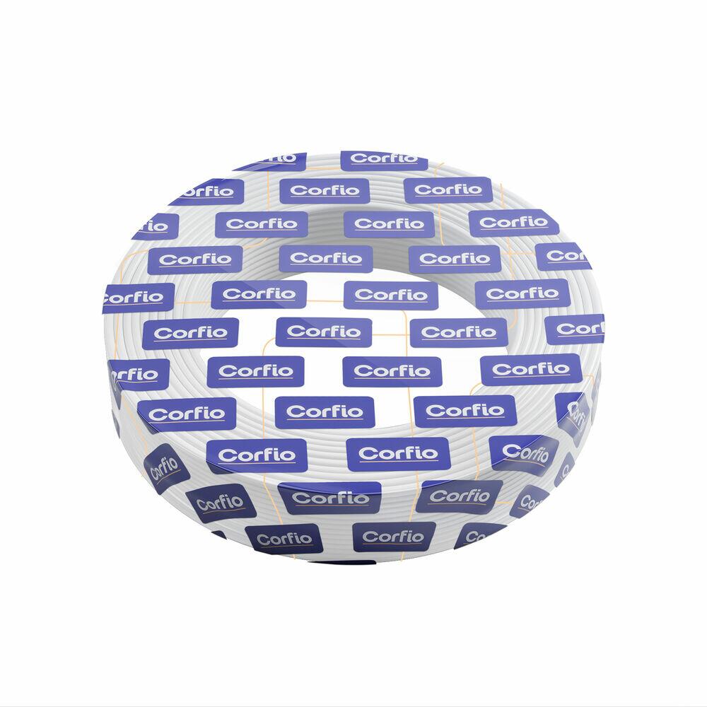 Cabo Flexível 4mm 50m 450/750v Branco Cobre Corfio