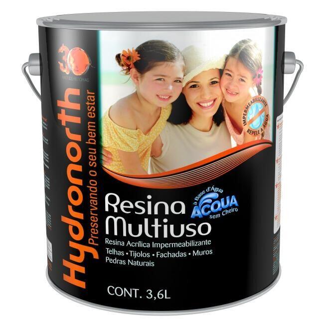 Resina Acrílica Acqua 3,6L Incolor Hydronorth