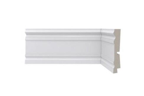 Rodapé Poliestireno Santa Luzia Clássica 444 9,6cmx2,4m Branco