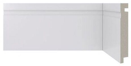 Rodapé Poliestireno Moderna 457 10cmx2,4m Branco Santa Luzia