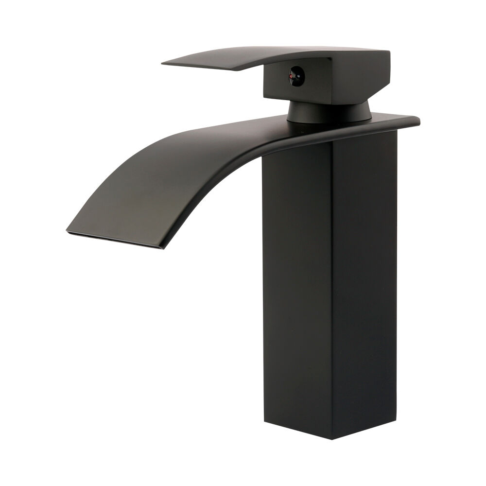 Torneira Misturador Monocomando para Banheiro de Mesa Bica Baixa 1/2 Bica Preto Addra