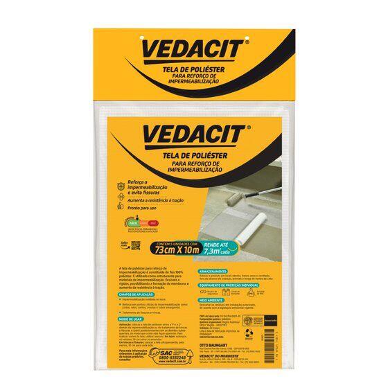 Tela de Poliéster Vedatex Otto 73cmx10m Branco