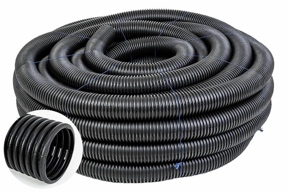 Tubo Dreno 110mmx50m Preto Fischer