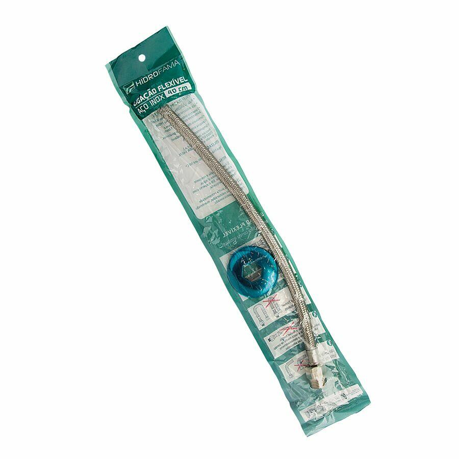 Engate Flexível 40cm Metal Cromado Hidrofama