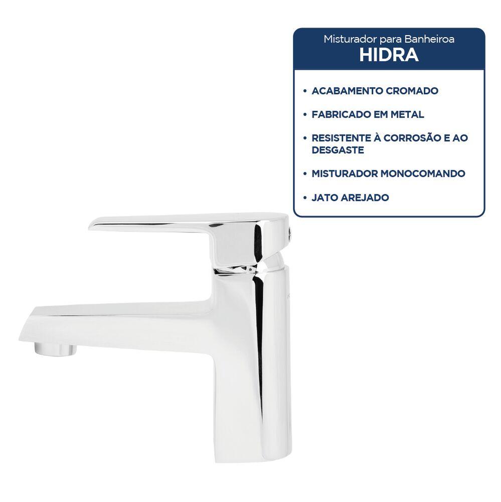 Torneira Misturador Monocomando para Banheiro de Mesa Bica Baixa 1/2
