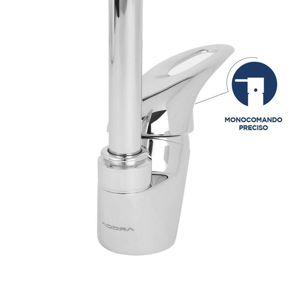 Torneira Misturador Monocomando para Cozinha de Mesa Bica Alta 1/2