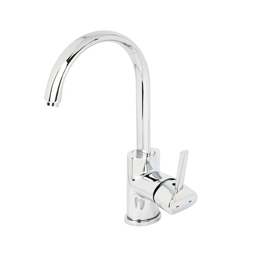 Torneira Misturador Monocomando para Cozinha de Mesa Bica Alta 1/2