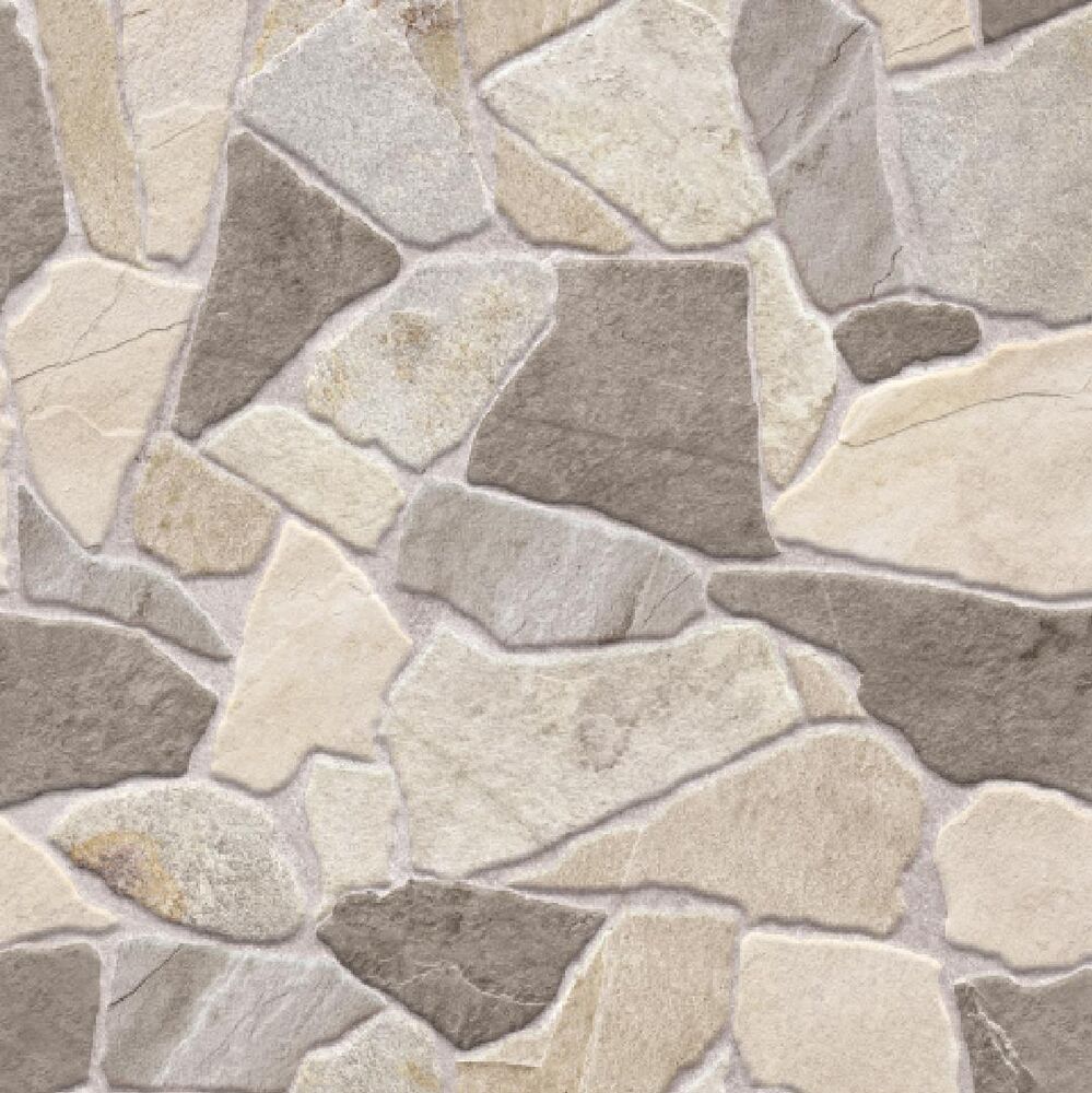 Piso Cerâmico Breccia Gray Bold Externo 53x53 Ilhabella