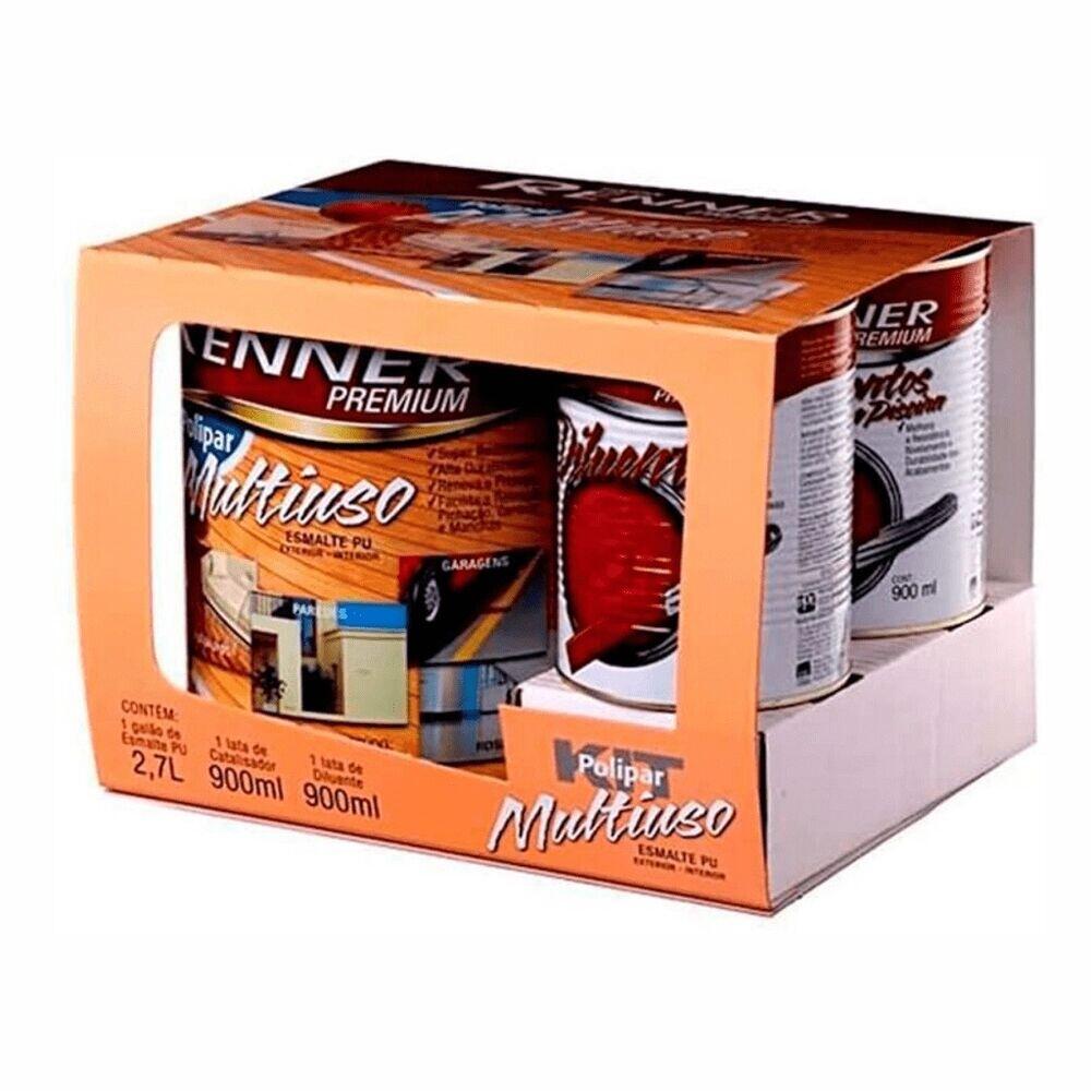Kit de Verniz Alvenaria Transparente Brilhante Interior e Exterior Renner
