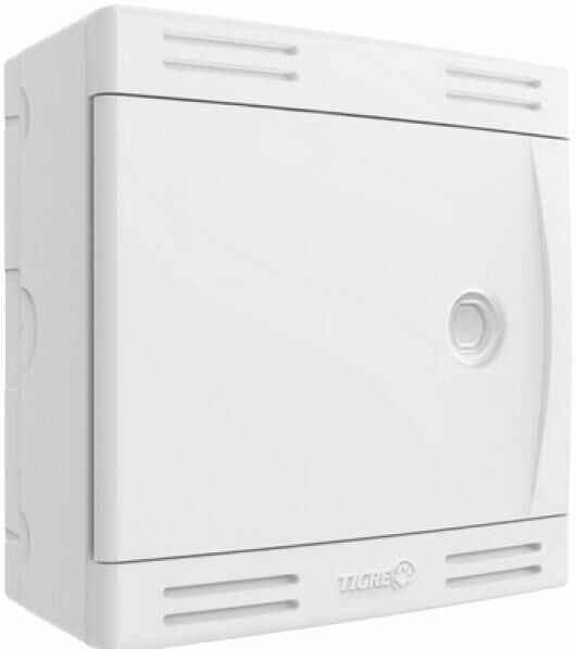 Quadro de Sistema VDI Tigre 20x20cm Branco de Sobrepor