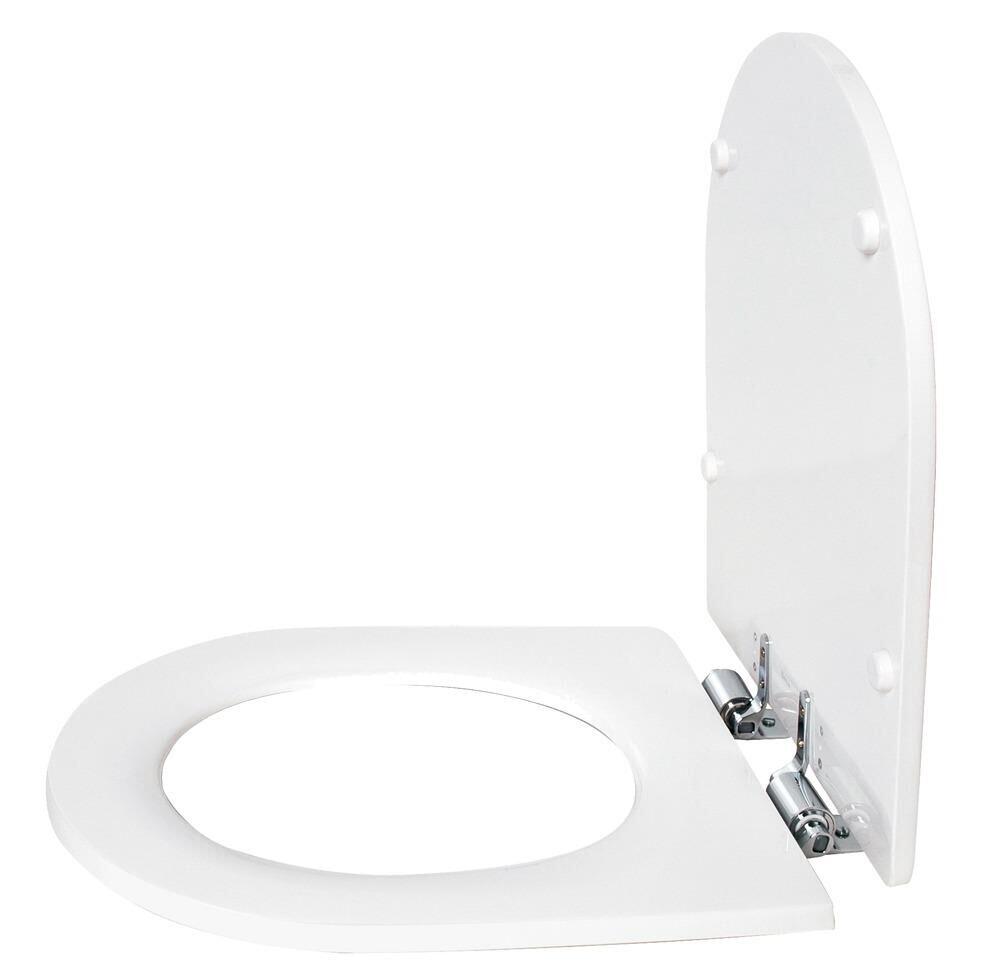 Assento Sanitário Poliester  Level/Duna/Nuova/Carrara/Lin com Queda Amortecida Branco Deca