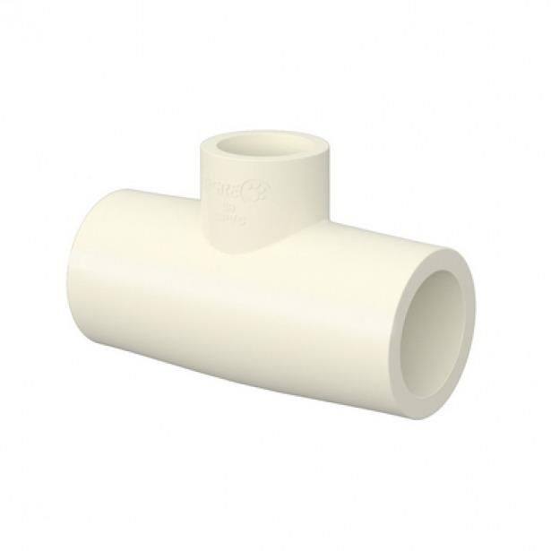 Tê de Redução Aquatherm Tigre 42x28mm CPVC Branco