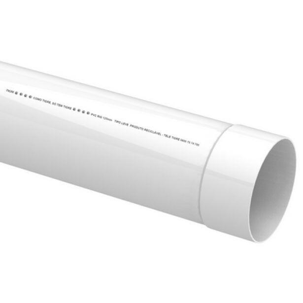 Tubo PVC Leve 400mm 6m Branco Tigre