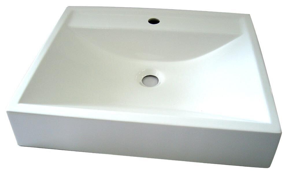 Cuba para Banheiro de Apoio Retangular BT 862387 Branca C-Linea