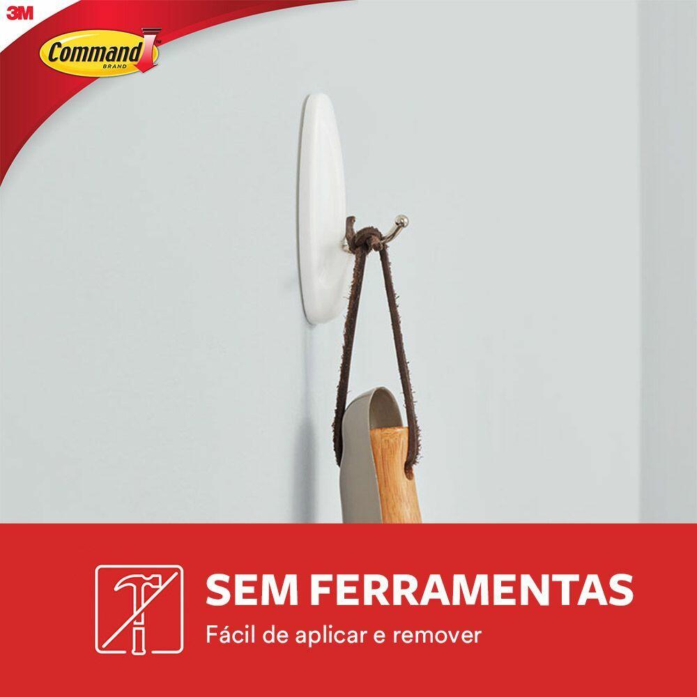 Gancho PVC Adesivo Command Utensílios Médio 3M 2 Peças
