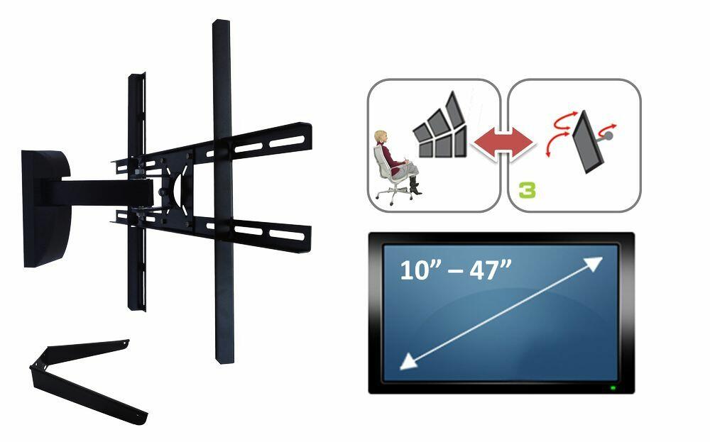 Suporte Articulado para TV LED, LCD, Plasma, 3D e Smart TV de 10