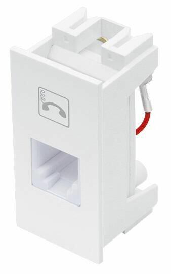 Módulo Tomada RJ11 Fame Elegance Branco