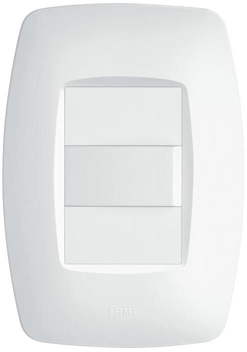 Conjunto Interruptor Elegance 1 Módulo Simples 16A Branco Fame