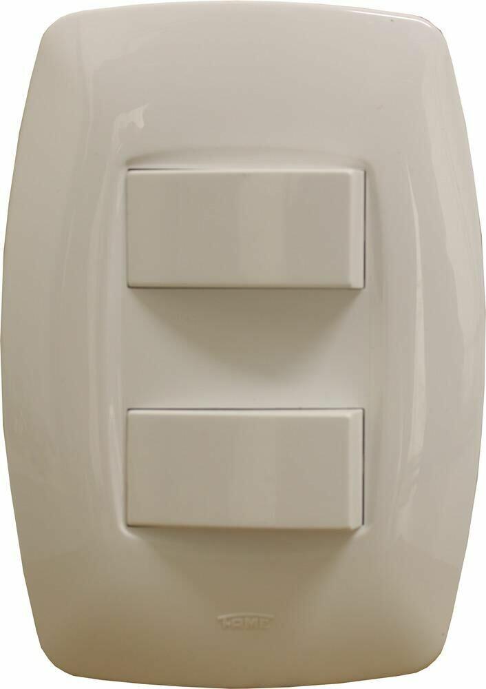 Conjunto Interruptor Elegance 2 Módulos 16A Branco Fame