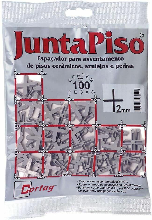 Espaçador Juntapiso Cortag 2mm 100 Peças