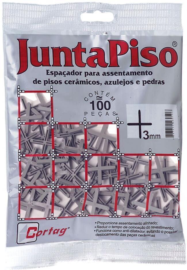 Espaçador Juntapiso Cortag 3mm 100 Peças