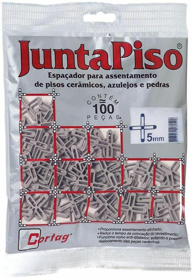Espaçador Juntapiso Cortag 5mm 100 Peças