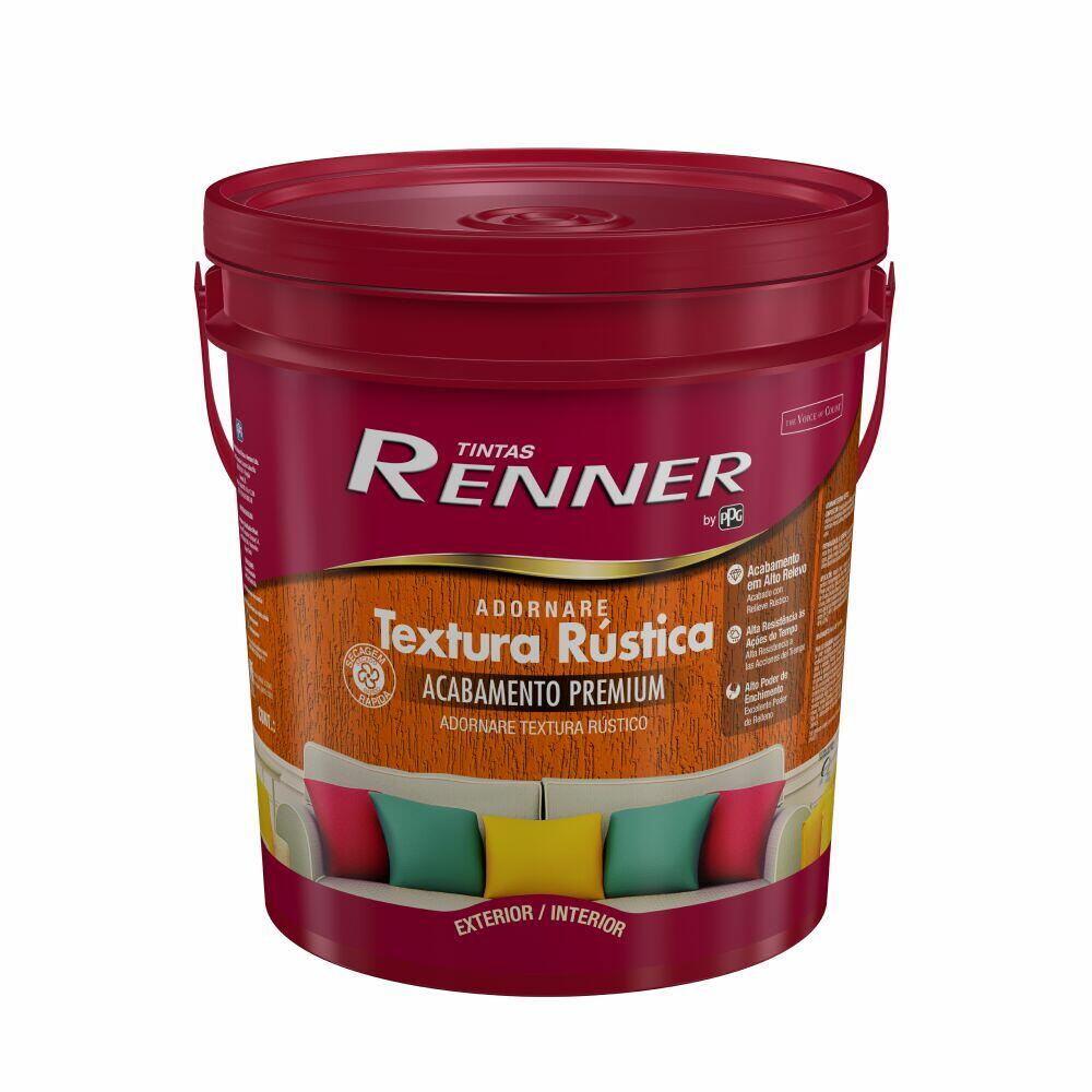 Textura Acrílica Renner Ardonare Rústica Premium 14L Branco Fosco