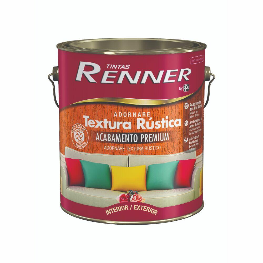 Textura Acrílica Renner Ardonare Rústica Premium 4,8kg Branco Fosco