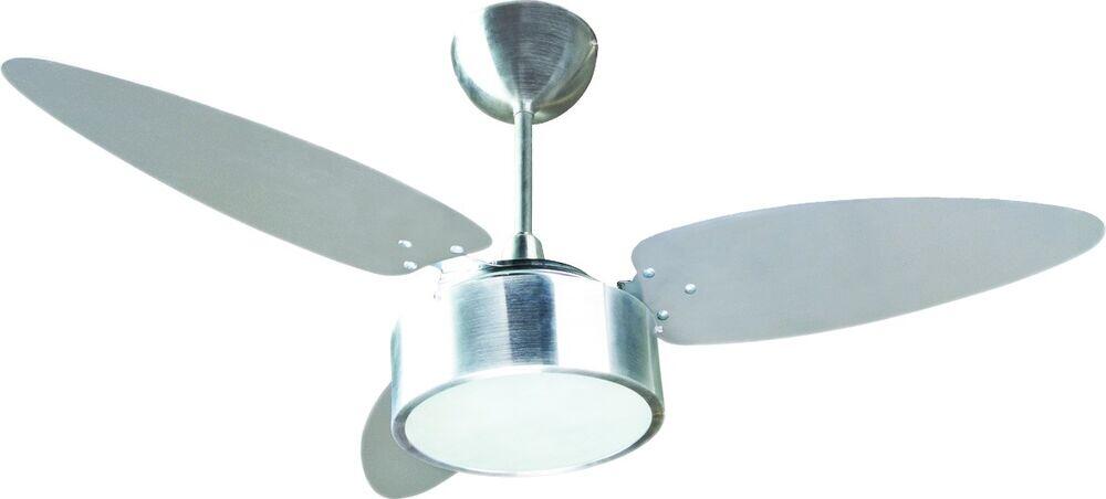 Ventilador de Teto Fharo Dupla Face Alumínio Escovado 3 Pás Ventisol