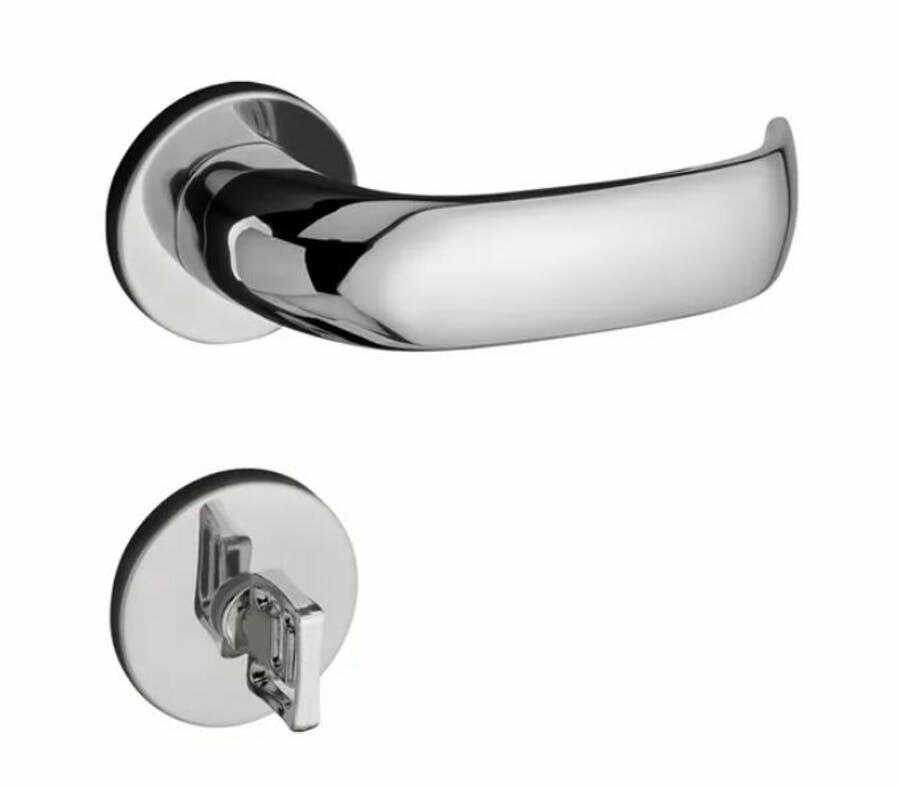 Fechadura Roseta para Banheiro 55mm Contemporânea Cromado 500-90 Pado